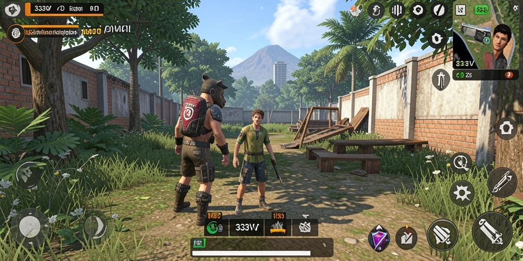 Tampilan gameplay menarik di 333V simulasikan kehidupan sehari-hari.