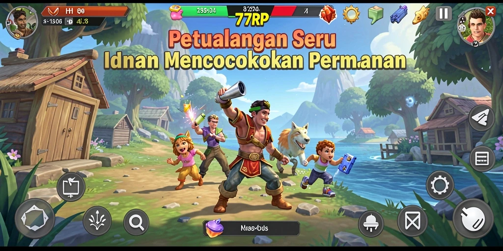 Gameplay Match-3 yang menyenangkan dengan grafis menarik.