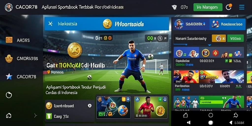 Tampilan utama gameplay CACOR78 dengan berbagai pilihan taruhan olahraga.