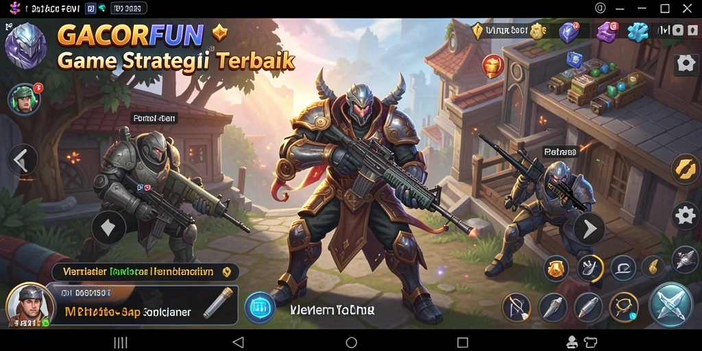 Tampilan gameplay GACORFUN yang menampilkan strategi taktis.