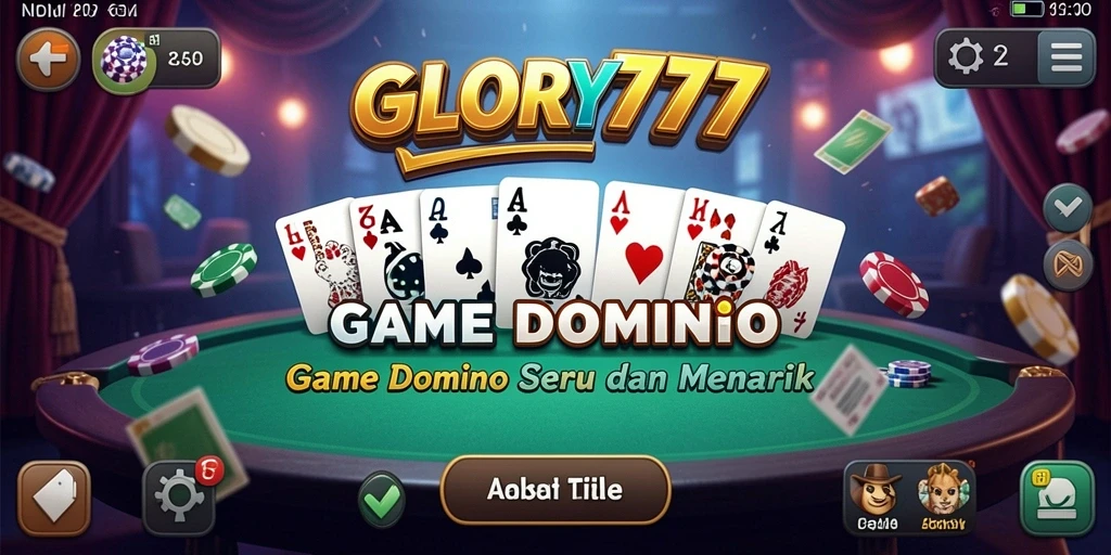 Tampilan gameplay GLORY777 yang menarik dan interaktif dalam permainan Domino.