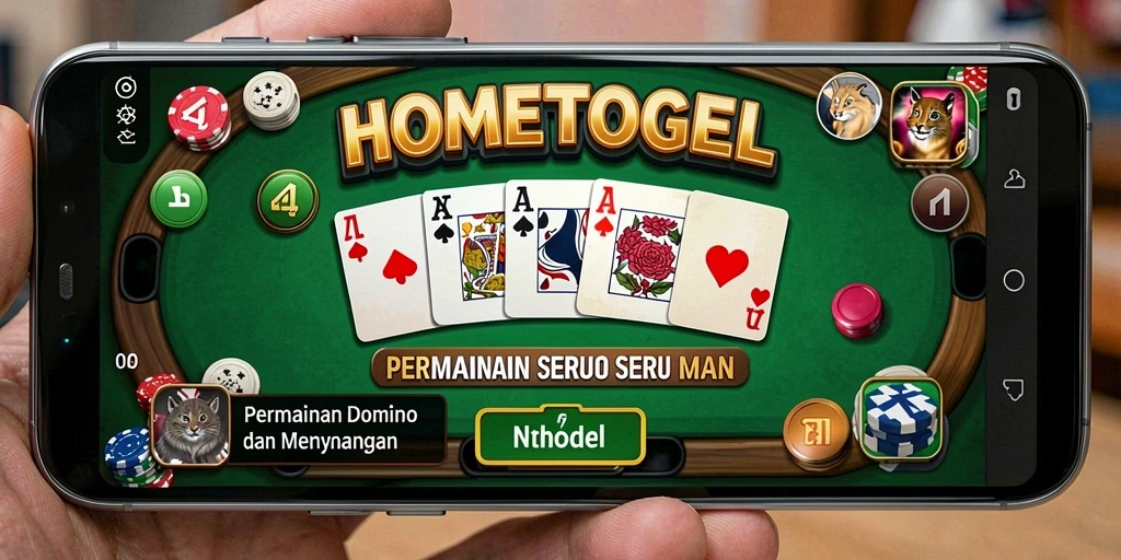 Tampilan menarik dari gameplay Domino di HOMETOGEL.