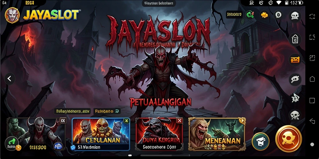 Gameplay menyeramkan di JAYASLOT dengan suasana menegangkan.