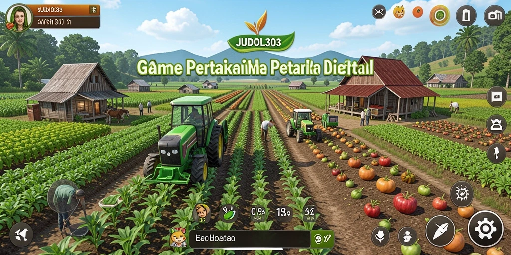 Tampilan gameplay menarik dari JUDOL303 yang menunjukkan aktivitas bertani.