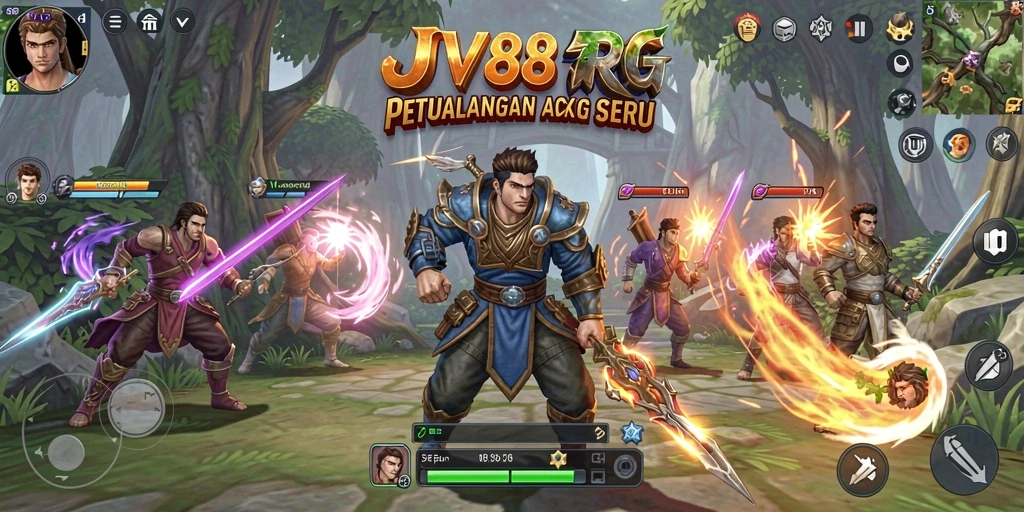 Tampilan seru pertarungan dalam game ARPG yang menantang.