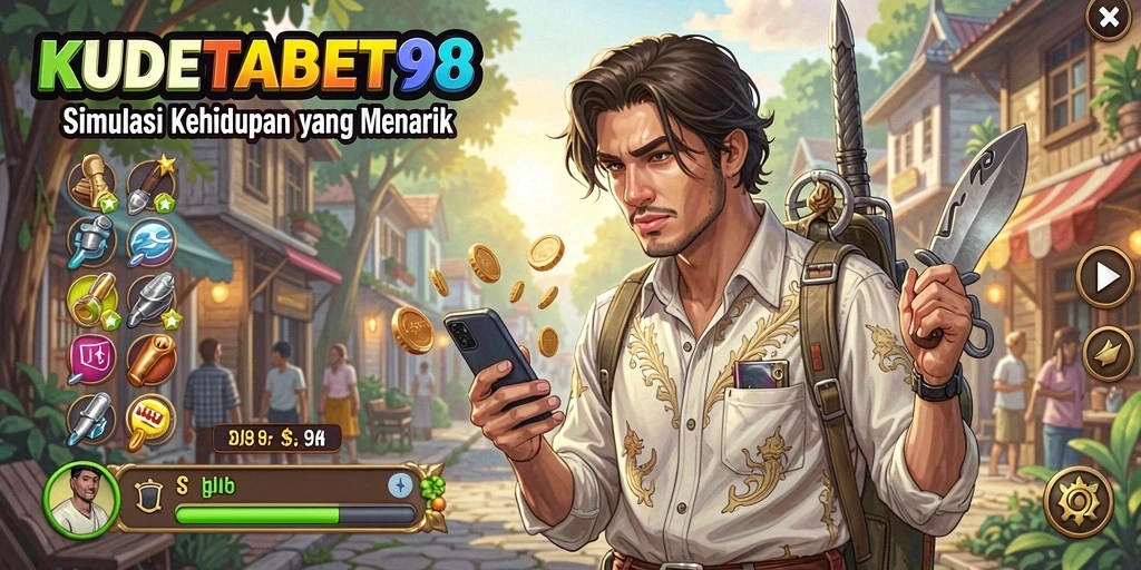 Tampilan gameplay menarik dari KUDETABET98 saat simulasi kehidupan.