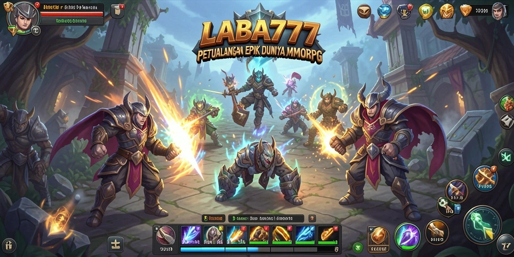 Tampilan gameplay LABA777 dengan aksi pertarungan yang mendebarkan.