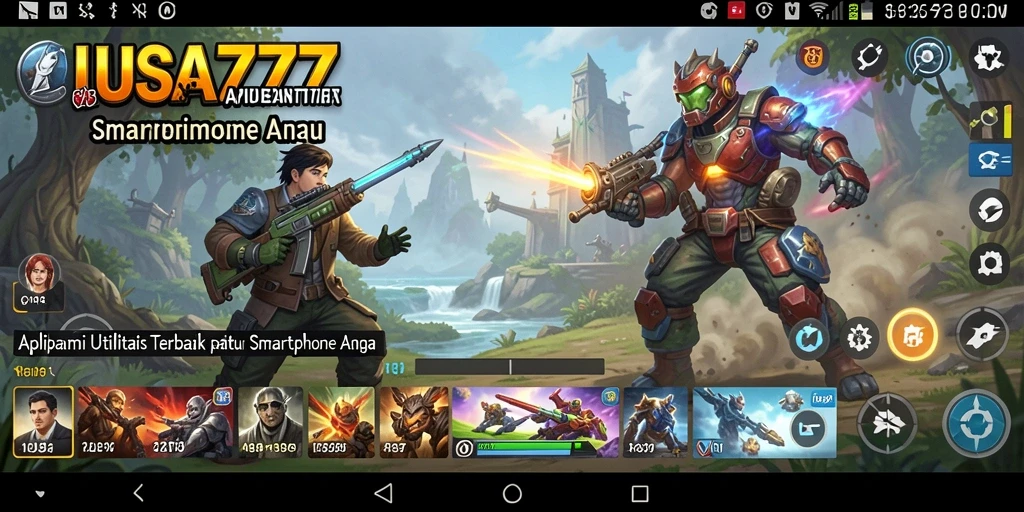 Screenshot utama LUSA777 yang menunjukkan antarmuka aplikasi Utility.