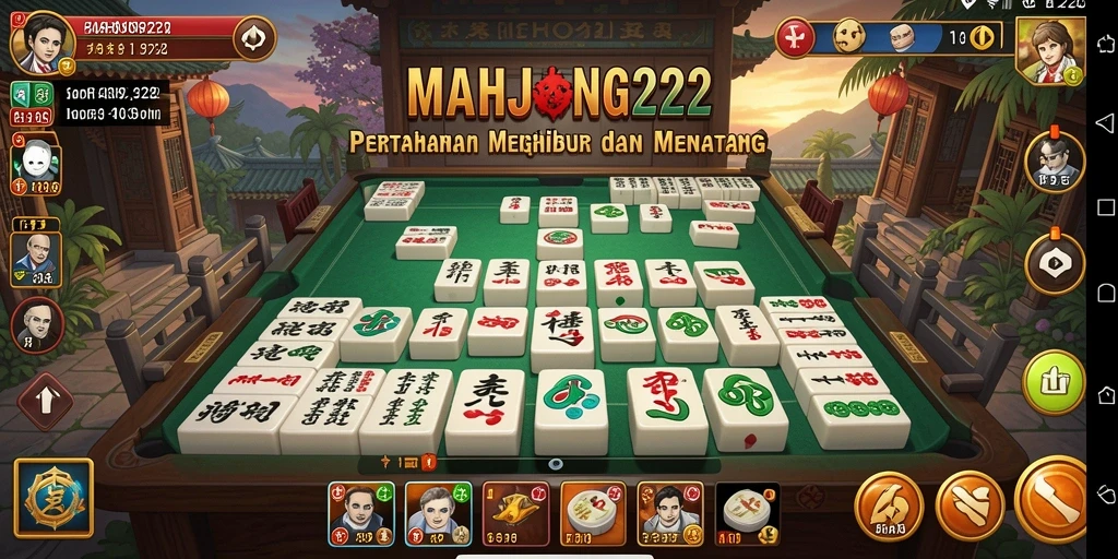Tampilan gameplay seru dari MAHJONG222 dalam pertempuran Tower Defense.