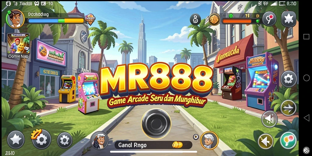 Screenshot gameplay MR888 yang penuh aksi Arcade.