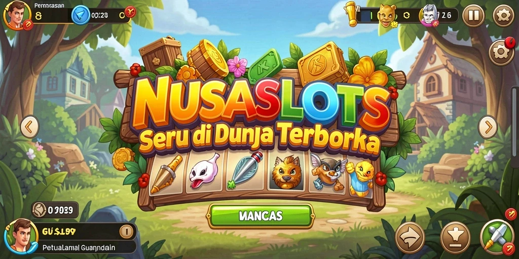 Gambaran gameplay menarik dari NUSASLOTS di dunia terbuka.