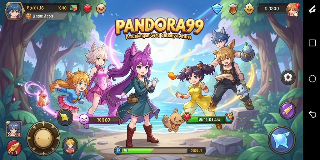 Gameplay seru dan karakter Anime yang menakjubkan di PANDORA99.