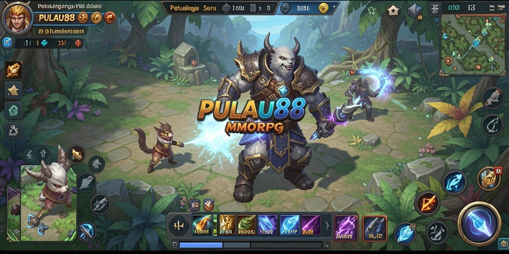 Screenshot utama PULAU88 menunjukkan momen seru dalam dunia MMORPG.