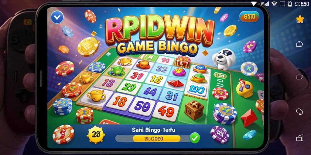 Screenshot gameplay RPIDWIN yang menunjukkan suasana Bingo yang menarik.