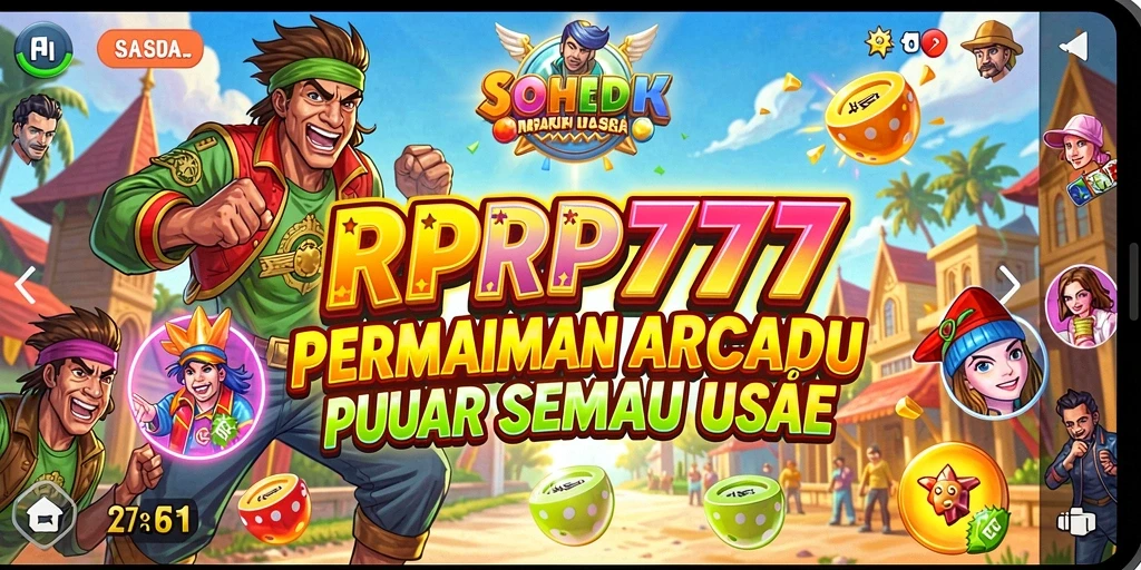 Tangkapan layar gameplay RPRP777 menunjukkan keseruan permainan Arcade.