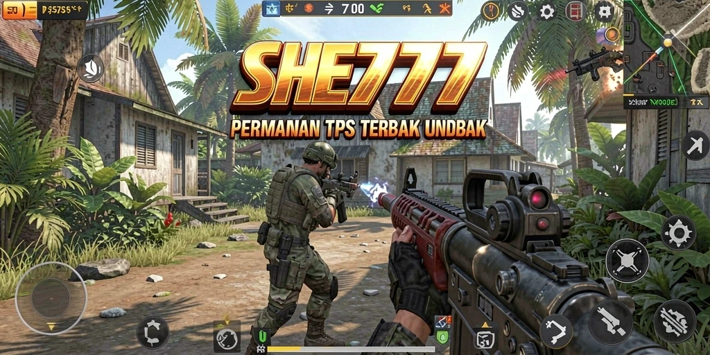 Tangkapan layar gameplay SHE777 dengan aksi pertempuran seru.