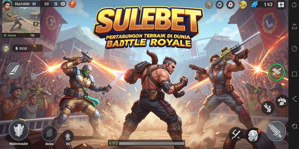 Gameplay intens dalam <strong>SULEBET</strong> saat bertarung di arena Battle Royale.