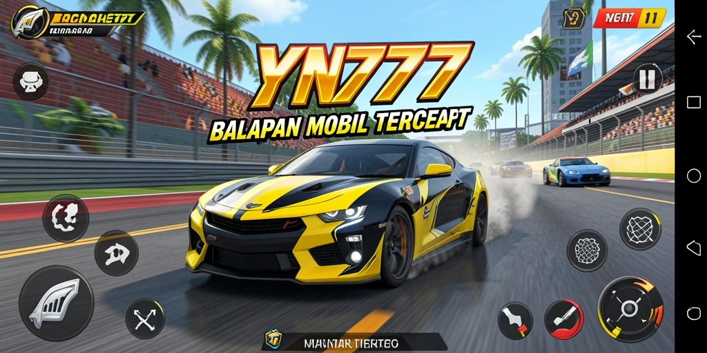 Tampilan gameplay racing YN777 yang mendebarkan dan penuh aksi.