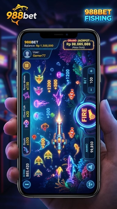 Menu navigasi yang mudah digunakan di aplikasi 988bet.